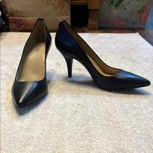 Classic Black Leather Heels